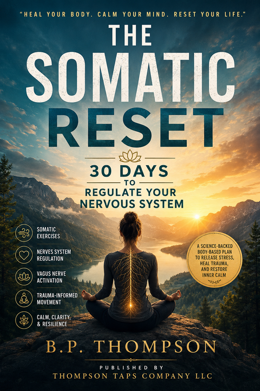 The Somatic Reset: 30 Days to Regulate Your Nervous System Focuses on science-backed body movements rather than talk therapy to release stored trauma and stress.